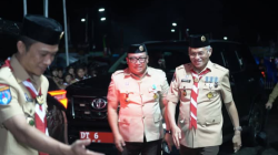 Bupati Konawe Utara Sambut Ketua Kwarda Sultra di Bumi Perkemahan Lahimbua